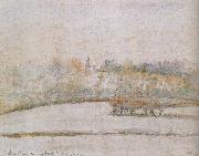 Camille Pissarro mist cream France oil painting artist